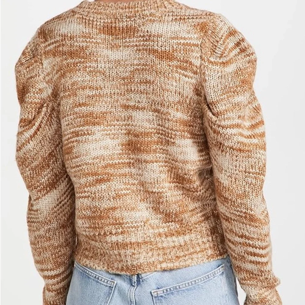 En Saison Puff Sleeve Space Crew Cardigan